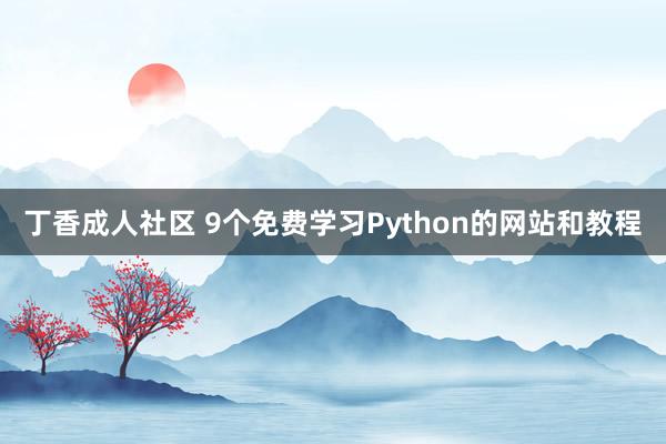 丁香成人社区 9个免费学习Python的网站和教程