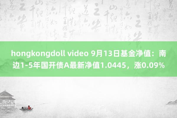 hongkongdoll video 9月13日基金净值：南边1-5年国开债A最新净值1.0445，涨0.09%