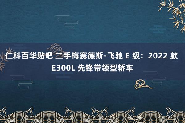 仁科百华贴吧 二手梅赛德斯-飞驰 E 级：2022 款 E300L 先锋带领型轿车