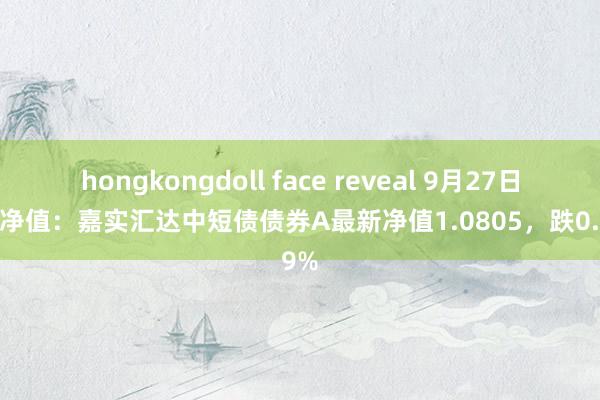 hongkongdoll face reveal 9月27日基金净值：嘉实汇达中短债债券A最新净值1.0805，跌0.19%