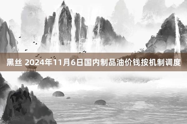 黑丝 2024年11月6日国内制品油价钱按机制调度